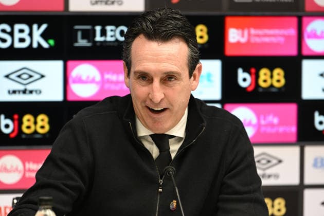 Bournemouth v Aston Villa, Premier League Aston Villa manager Unai Emery talking during the post match press conference, PK, Pressekonferenz after the Premier League match between Bournemouth and Aston Villa at the Vitality Stadium, Bournemouth, UK on 7 February 2026. Bournemouth Vitality Stadium Dorset UK Editorial use only DataCo restrictions apply See www.football-dataco.com , Copyright: xGrahamxHuntx PSI-23705-0139