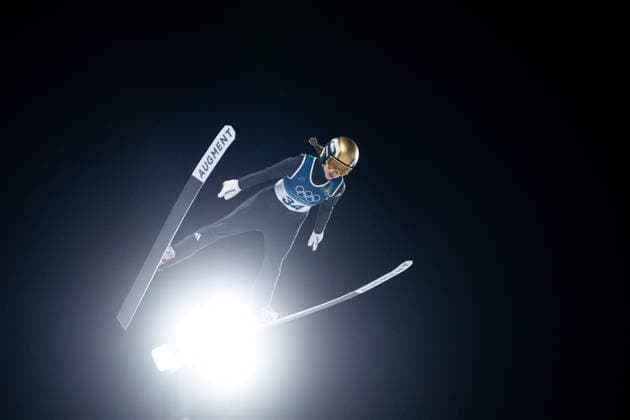 SEYFARTH Juliane (Deutschland), ITA, Olympische Spiele Milano Cortina 2026, Olympia, Skispringen, Normalschanze Einzel Damen, 07.02.2026 ITA, Olympische Spiele Milano Cortina 2026, Olympia, Skispringen, Normalschanze Einzel Damen, 07.02.2026 Predazzo *** SEYFARTH Juliane Germany , ITA, Olympic Games Milano Cortina 2026, Olympic Games, Ski Jumping, Normal Hill Individual Women, 07 02 2026 ITA, Olympic Games Milano Cortina 2026, Olympic Games, Ski Jumping, Normal Hill Individual Women, 07 02 2026 Predazzo Copyright: xEibner-Pressefoto Memmlerx EP_MMR