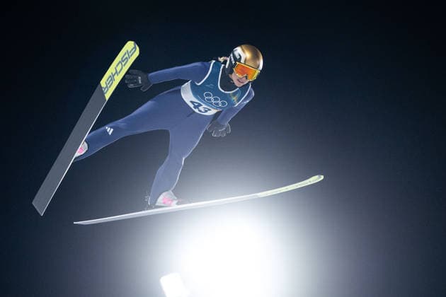 SCHMID Katharina (Deutschland), ITA, Olympische Spiele Milano Cortina 2026, Olympia, Skispringen, Normalschanze Einzel Damen, 07.02.2026 ITA, Olympische Spiele Milano Cortina 2026, Olympia, Skispringen, Normalschanze Einzel Damen, 07.02.2026 Predazzo *** SCHMID Katharina Germany , ITA, Olympic Games Milano Cortina 2026, Olympia, Ski Jumping, Normal Hill Individual Women, 07 02 2026 ITA, Olympic Games Milano Cortina 2026, Olympia, Ski Jumping, Normal Hill Individual Women, 07 02 2026 Predazzo Copyright: xEibner-Pressefoto Memmlerx EP_MMR