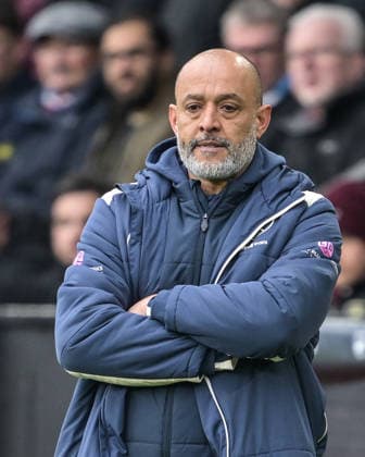 7th February 2026; Turf Moor, Burnley, Lancashire, England; Premier League Football, Burnley versus West Ham United; Manager of West Ham United Nuno Espirito Santo watches the action on the pitch  LeexDurkin