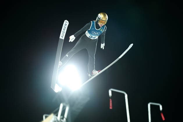 Olympische Winterspiele Milano Cortina 2026 Skispringen Normalschanze Einzel Frauen am 07.02.2026 an der Predazzo Ski jumping, Skispringen, Ski, nordisch Stadium in Predazzo Juliane Seyfarth ( Deutschland ) *** Olympic Winter Games Milano Cortina 2026 Ski Jumping Normal Hill Individual Women on 07 02 2026 at the Predazzo Ski Jumping Stadium in Predazzo Juliane Seyfarth Germany xMSx