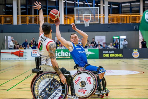 IWBF ChampionsCup; RSV Lahn-Dill - BBK Bidaideak Bilbao, 07.02.26 Quinten Zantinge (RSV Lahn-Dill, 11), Maunuel Lorenzo (BKK Bidaideak Bilbao, 7) IWBF ChampionsCup; RSV Lahn-Dill - BBK Bidaideak Bilbao: Wetzlar, 07.02.26 Copyright: xBEAUTIFULxSPORTS Roeczeyx