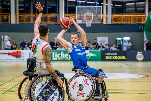 IWBF ChampionsCup; RSV Lahn-Dill - BBK Bidaideak Bilbao, 07.02.26 Quinten Zantinge (RSV Lahn-Dill, 11), Maunuel Lorenzo (BKK Bidaideak Bilbao, 7) IWBF ChampionsCup; RSV Lahn-Dill - BBK Bidaideak Bilbao: Wetzlar, 07.02.26 Copyright: xBEAUTIFULxSPORTS Roeczeyx