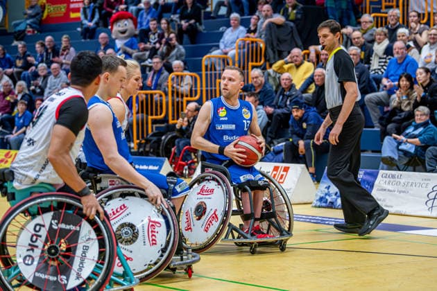 IWBF ChampionsCup; RSV Lahn-Dill - BBK Bidaideak Bilbao, 07.02.26 Thomas Böhme (RSV Lahn-Dill, 13), Kathleen Dandeneau (BKK Bidaideak Bilbao, 17), Quinten Zantinge (RSV Lahn-Dill, 11), Jhon Hernandez (BKK Bidaideak Bilbao, 19) IWBF ChampionsCup; RSV Lahn-Dill - BBK Bidaideak Bilbao: Wetzlar, 07.02.26 Copyright: xBEAUTIFULxSPORTS Roeczeyx