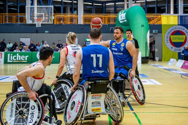 IWBF ChampionsCup; RSV Lahn-Dill - BBK Bidaideak Bilbao, 07.02.26 Matthias Güntner (RSV Lahn-Dill, 9), Quinten Zantinge (RSV Lahn-Dill, 11), Kathleen Dandeneau (BKK Bidaideak Bilbao, 17), Pablo Lavandeira (BKK Bidaideak Bilbao, 21) IWBF ChampionsCup; Fenerbahce Istanbul - RBC Köln 99ers: Wetzlar, 07.02.26 Copyright: xBEAUTIFULxSPORTS Roeczeyx