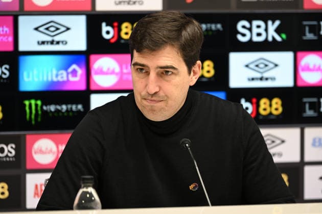 Bournemouth v Aston Villa, Premier League AFC Bournemouth manager Andoni Iraola during the post match press conference, PK, Pressekonferenz after the Premier League match between Bournemouth and Aston Villa at the Vitality Stadium, Bournemouth, UK on 7 February 2026. Bournemouth Vitality Stadium Dorset UK Editorial use only DataCo restrictions apply See www.football-dataco.com , Copyright: xGrahamxHuntx PSI-23705-0175