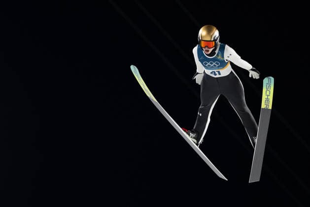 OLYMPICS - Winter Olympic Games, Olympische Spiele, Olympia, OS Milano Cortina 2026 VAL DI FIEMME,ITALY,07.FEB.26 - OLYMPICS, Ski jumping, Skispringen, Ski, nordisch - Winter Olympic Games Milano Cortina 2026, individual, normal hill, women. Image shows Nika Vodan (SLO).  GEPAxpictures xOliverxLerch