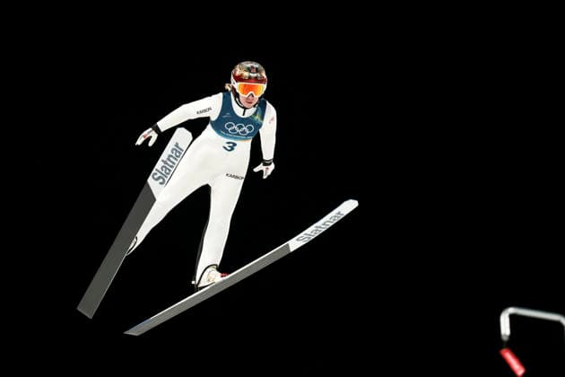 OLYMPICS - Winter Olympic Games, Olympische Spiele, Olympia, OS Milano Cortina 2026 VAL DI FIEMME,ITALY,07.FEB.26 - OLYMPICS, Ski jumping, Skispringen, Ski, nordisch - Winter Olympic Games Milano Cortina 2026, individual, normal hill, women. Image shows Natalie Eilers (CAN).  GEPAxpictures xMatthiasxTrinkl