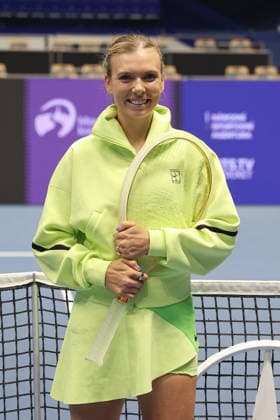 Winner Katie Boulter (UK) poese with her trophy after she won the match against Tamara Korpatsch (GER) within the WTA, Tennis Damen women s tennis tournament Ostrava Open in Ostrava, Czech Republic, February 7, 2026. (CTKxPhoto PetrxSznapka) CTKPhotoP2026020706490  CTKPhotoP2026020706490