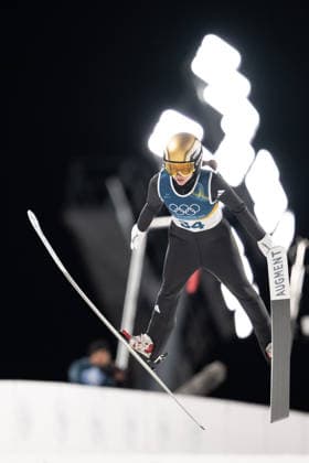 OLYMPICS - Winter Olympic Games, Olympische Spiele, Olympia, OS Milano Cortina 2026 VAL DI FIEMME,ITALY,07.FEB.26 - OLYMPICS, Ski jumping, Skispringen, Ski, nordisch - Winter Olympic Games Milano Cortina 2026, individual, normal hill, women. Image shows Juliane Seyfarth (GER).  GEPAxpictures xOliverxLerch