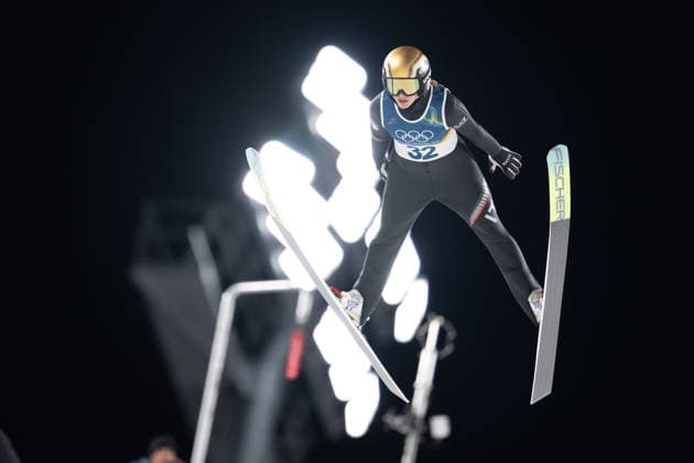 OLYMPICS - Winter Olympic Games, Olympische Spiele, Olympia, OS Milano Cortina 2026 VAL DI FIEMME,ITALY,07.FEB.26 - OLYMPICS, Ski jumping, Skispringen, Ski, nordisch - Winter Olympic Games Milano Cortina 2026, individual, normal hill, women. Image shows Annika Sieff (ITA).  GEPAxpictures xOliverxLerch