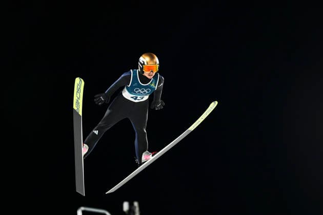 OLYMPICS - Winter Olympic Games, Olympische Spiele, Olympia, OS Milano Cortina 2026 VAL DI FIEMME,ITALY,07.FEB.26 - OLYMPICS, Ski jumping, Skispringen, Ski, nordisch - Winter Olympic Games Milano Cortina 2026, individual, normal hill, women. Image shows Katharina Schmid (GER).  GEPAxpictures xMatthiasxTrinkl