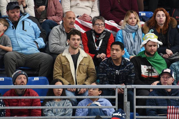CORTINA, OLYMPICS, MIXED DOUBLES CURLING ITALY-SWEDEN, IN THE PHOTO Stefania Costantini s boyfriend Domenico Dalla Santa.  Copyright: xFRANCESCAxVIECELIx xipa-agency.netx xFrancescaxViecelix IPA_71082481 IPA_Agency_IPA71082481
