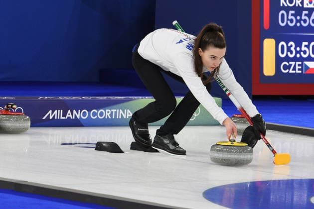 CORTINA, OLYMPICS, MIXED DOUBLES CURLING ITALY-SWEDEN, IN THE PHOTO Stefania Constantini  Copyright: xFRANCESCAxVIECELIx xipa-agency.netx xFrancescaxViecelix IPA_71082518 IPA_Agency_IPA71082518