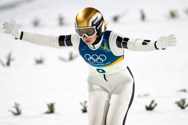 OLYMPICS - Winter Olympic Games, Olympische Spiele, Olympia, OS Milano Cortina 2026 VAL DI FIEMME,ITALY,07.FEB.26 - OLYMPICS, Ski jumping, Skispringen, Ski, nordisch - Winter Olympic Games Milano Cortina 2026, individual, normal hill, women. Image shows Meghann Wadsak (AUT).  GEPAxpictures xOliverxLerch