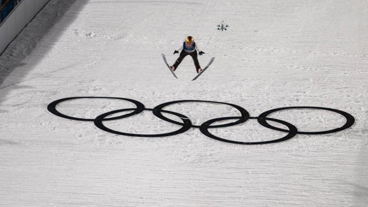 OLYMPICS - Winter Olympic Games, Olympische Spiele, Olympia, OS Milano Cortina 2026 VAL DI FIEMME,ITALY,07.FEB.26 - OLYMPICS, Ski jumping, Skispringen, Ski, nordisch - Winter Olympic Games Milano Cortina 2026, individual, normal hill, women. Image shows Nika Prevc (SLO).  GEPAxpictures xOliverxLerch