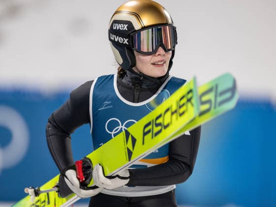 OLYMPICS - Winter Olympic Games, Olympische Spiele, Olympia, OS Milano Cortina 2026 VAL DI FIEMME,ITALY,07.FEB.26 - OLYMPICS, Ski jumping, Skispringen, Ski, nordisch - Winter Olympic Games Milano Cortina 2026, individual, normal hill, women. Image shows Anna Odine Stroem (NOR).  GEPAxpictures xOliverxLerch