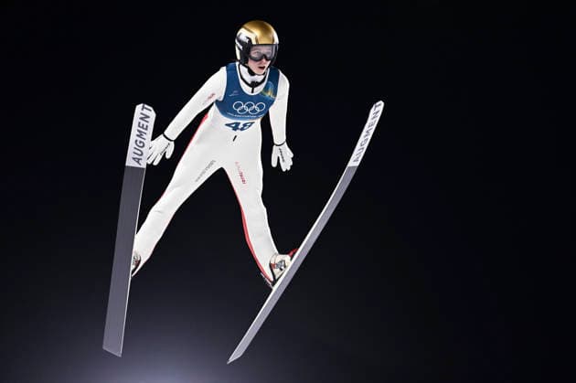 Lisa Eder of Austria during women s Ski jumping, Skispringen, Ski, nordisch Normal Hill Individual event at the Milano Cortina Winter Olympics in Predazzo Ski Jumping Stadium on February 7, 2026. - RONI REKOMAA Predazzo Italy St-RhNdc1zo  Copyright: xRonixRekomaax St-RhNdc1zo