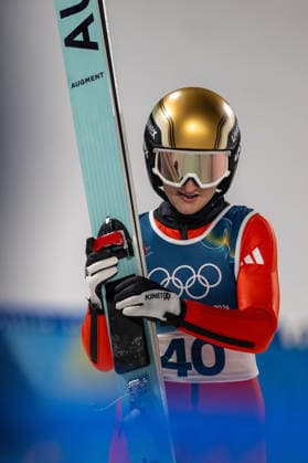 OLYMPICS - Winter Olympic Games, Olympische Spiele, Olympia, OS Milano Cortina 2026 VAL DI FIEMME,ITALY,07.FEB.26 - OLYMPICS, Ski jumping, Skispringen, Ski, nordisch - Winter Olympic Games Milano Cortina 2026, individual, normal hill, women. Image shows Heidi Dyhre Traaserud (NOR).  GEPAxpictures xOliverxLerch