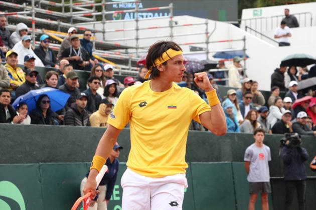 COPA DAVIS ECUADOR VS AUSTRALIA Quito, sabado 7de febrero del 2026 Copa Davis, primera ronda de clasificacion entre Ecuador vs. Australia, en el Quito Tenis Golf Club. Ãlvaro Guillen (ECU) vs Rinky Hijikata (BRA) Fotos : API Rolando Enriquez Quito Pichincha Ecuador Copyright: xROLANDOxENRIQUEZx