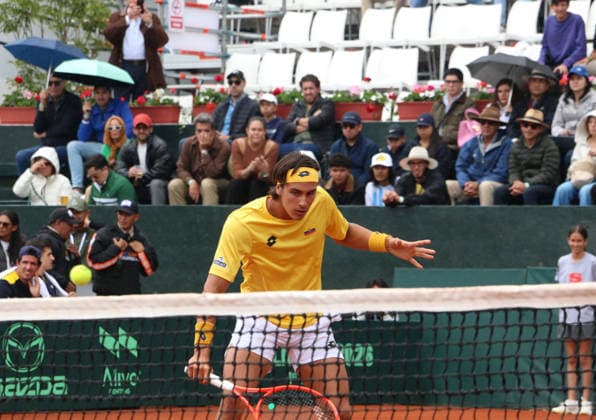 COPA DAVIS ECUADOR VS AUSTRALIA Quito, sabado 7de febrero del 2026 Copa Davis, primera ronda de clasificacion entre Ecuador vs. Australia, en el Quito Tenis Golf Club. Ãlvaro Guillen (ECU) vs Rinky Hijikata (BRA) Fotos : API Rolando Enriquez Quito Pichincha Ecuador Copyright: xROLANDOxENRIQUEZx
