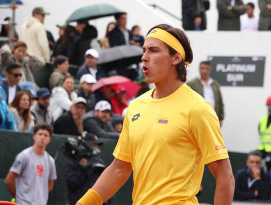 COPA DAVIS ECUADOR VS AUSTRALIA Quito, sabado 7de febrero del 2026 Copa Davis, primera ronda de clasificacion entre Ecuador vs. Australia, en el Quito Tenis Golf Club. Ãlvaro Guillen (ECU) vs Rinky Hijikata (BRA) Fotos : API Rolando Enriquez Quito Pichincha Ecuador Copyright: xROLANDOxENRIQUEZx