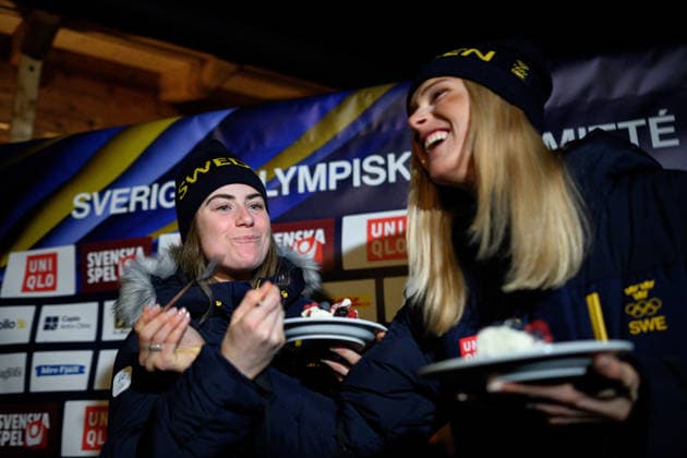 260207 Ebba Andersson and Frida Karlsson of Sweden at a press meet after the women™s 20 km skiathlon cross-country skiing during day 1 of the 2026 Winter Olympics on February 7, 2026 in Val di Fiemme. Photo: Maxim Thore BILDBYRAN kod MT MT0963 skidor cross-country skiing langrenn Olympic Games, Olympische Spiele, Olympia, OS olympics winter olympics os ol olympiska spel vinter-os olympiske leker milano cortina 2026 milan cortina 2026 milano cortina 2026 olympic games milano cortina 2026 winter olympic games milano cortina-os milano cortina-ol vinter-ol 1 bbeng sverige pressträff *** 260207 Ebba Andersson and Frida Karlsson of Sweden at a press meet after the women™s 20 km skiathlon cross country skiing during day 1 of the 2026 Winter Olympics on February 7, 2026 in Val di Fiemme Photo Maxim Thore BILDBYRAN kod MT MT0963 skidor cross country skiing langrenn olympic games olympics winter olympics os ol olympiska spel vinter os olympiske leker milano cortina 2026 milan cortina 2026 milano cortina 2026 olympic games milano cortina 2026 winter olympic games milano cortina os milano cortina ol vinter ol 1 bbeng sverige pressträff  Copyright: MAXIMxTHORE BB260207MT177