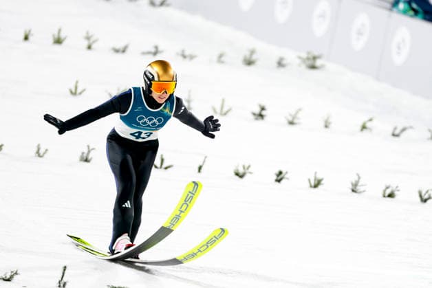 OLYMPICS - Winter Olympic Games, Olympische Spiele, Olympia, OS Milano Cortina 2026 VAL DI FIEMME,ITALY,07.FEB.26 - OLYMPICS, Ski jumping, Skispringen, Ski, nordisch - Winter Olympic Games Milano Cortina 2026, individual, normal hill, women. Image shows Katharina Schmid (GER).  GEPAxpictures xMatthiasxTrinkl