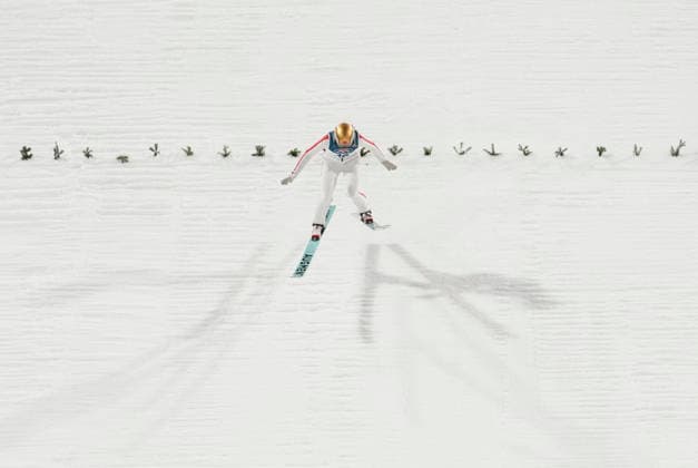 (260207) -- PREDAZZO, Feb. 7, 2026 -- Zeng Ping of China competes during the Ski jumping, Skispringen, Ski, nordisch women s normal hill individual at the Milan-Cortina 2026 Olympic Winter games, Winterspiele,Spiele, Summer games in Predazzo, Italy, Feb. 7, 2026. ) (MICO2026)ITALY-PREDAZZO-OLYMPIC WINTER GAMES-SKI JUMPING-WOMEN S NORMAL HILL INDIVIDUAL MengxYongmin 