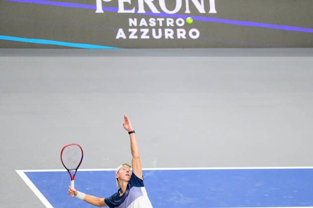 February 7, 2026, Frisco, Texas, USA: GEORGI GEORGIEV during his match against Zachary Svadja during the Dallas Open qualifying session. Zachary Svadja defeated Georgi Georgiev 6:3, and 6:2. Frisco USA - ZUMAm348 20260207_znp_m348_030 Copyright: xLuisxRevillaxMatax