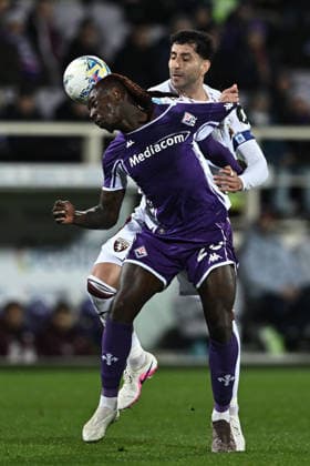 Mp Firenze 07 02 2026 - campionato di calcio serie A Fiorentina-Torino foto Matteo Papini Image nella foto: Moise Kean-Guillermo Maripan 