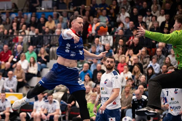 Mex Raguse (HBW Balingen Weilstetten, 06), kraftvoll, HBW Balingen Weilstetten vs. 1. VFL Potsdam, Handball, 2. Bundesliga, 18. Spieltag, Saison 2025 2026, 07.02.2026 Eibner-Pressefoto Andreas Ulmer HBW Balingen Weilstetten vs. 1. VFL Potsdam, Handball, 2. Bundesliga, 18. Spieltag, Saison 2025 2026, 07.02.2026 Balingen Copyright: xEibner-Pressefoto AndreasxUlmerx EP_AUR