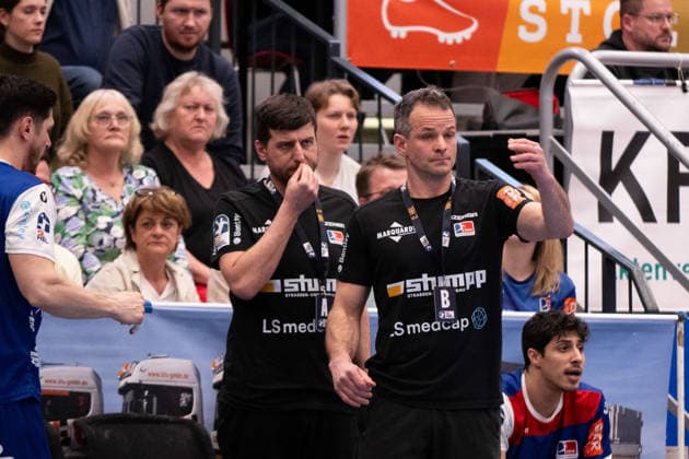 Matthias Flohr, (HBW Balingen Weilstetten, Trainer), voll dabei HBW Balingen Weilstetten vs. 1. VFL Potsdam, Handball, 2. Bundesliga, 18. Spieltag, Saison 2025 2026, 07.02.2026 Eibner-Pressefoto Andreas Ulmer HBW Balingen Weilstetten vs. 1. VFL Potsdam, Handball, 2. Bundesliga, 18. Spieltag, Saison 2025 2026, 07.02.2026 Balingen Copyright: xEibner-Pressefoto AndreasxUlmerx EP_AUR