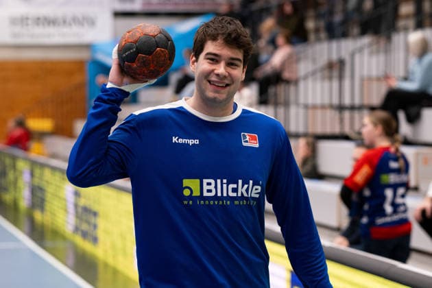 Benedek Nagy (HBW Balingen Weilstetten, 32), Frohnatur, HBW Balingen Weilstetten vs. 1. VFL Potsdam, Handball, 2. Bundesliga, 18. Spieltag, Saison 2025 2026, 07.02.2026 Eibner-Pressefoto Andreas Ulmer HBW Balingen Weilstetten vs. 1. VFL Potsdam, Handball, 2. Bundesliga, 18. Spieltag, Saison 2025 2026, 07.02.2026 Balingen Copyright: xEibner-Pressefoto AndreasxUlmerx EP_AUR