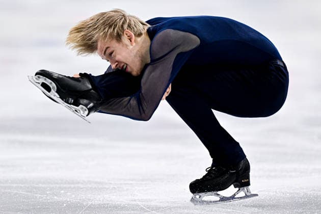 Daniel GRASSL (ITA), during Team Event - Men Single Skating Short Program, at the Olympic Winter games, Winterspiele,Spiele, Summer games Milano Cortina 2026, at Milano Ice Skating Arena, on February 7, 2026 in Milan, Italy. Noxthirdxpartyxsales  aflo_318847339
