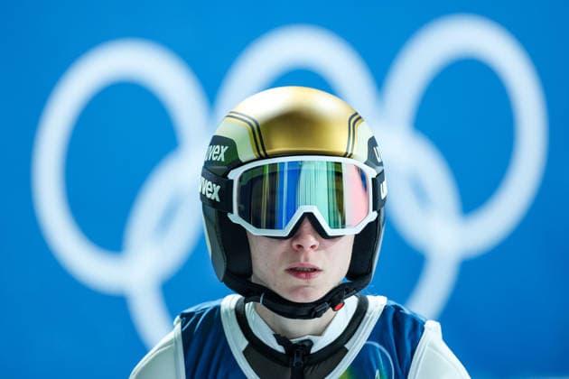 Olympische Winterspiele Milano Cortina 2026 Skispringen Normalschanze Einzel Frauen am 07.02.2026 an der Predazzo Ski jumping, Skispringen, Ski, nordisch Stadium in Predazzo Nika Prevc ( Slowenien ) gewinnt die Silber Medallie *** Olympic Winter Games Milano Cortina 2026 Ski Jumping Normal Hill Individual Women on 07 02 2026 at the Predazzo Ski Jumping Stadium in Predazzo Nika Prevc Slovenia wins the silver medal xMSx