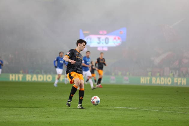 07.02.2026, xrekx, Fussball 2.Bundesliga, SV Darmstadt 98 - 1.FC Kaiserslautern v.l. Jacob Rasmussen (1.FC Kaiserslautern) (DFL DFB REGULATIONS PROHIBIT ANY USE OF PHOTOGRAPHS as IMAGE SEQUENCES and or QUASI-VIDEO) Darmstadt