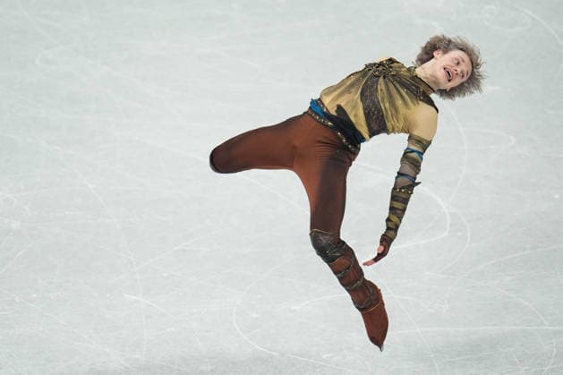 Milano Cortina 2026 Winter Olympics: Day 1 MILAN, ITALY - FEBRUARY 7: US figure skater Ilia Malinin performs during the men s artistic Figure skating, Eiskunstlauf event at the Milano-Cortina 2026 Winter Olympic Games, Olympische Spiele, Olympia, OS in Milan, Italy, on February 7, 2026. Cemal Yurttas Anadolu Milan Italy. Editorial use only. Please get in touch for any other usage.  Copyright: x2026xAnadoluxCemalxYurttaÅüx