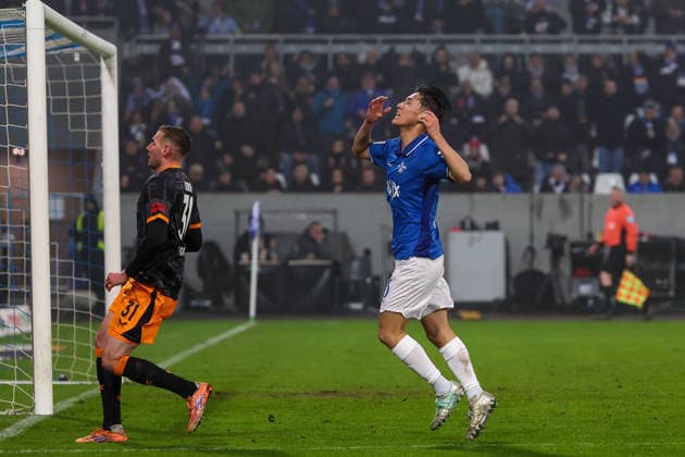 FBL-Germany 2.Bundesliga SV Darmstadt 98 - 1.FC Kaiserslautern Hiroki Akiyama (SV Darmstadt 98) dissapointed during the 2.Bundesliga 2025-26 match between SV Darmstadt 98 and 1.FC Kaiserslautern at Merckstadion am Böllenfalltor on 7 February 2026 in Darmstadt, Germany (DFL DFB REGULATIONS PROHIBIT ANY USE OF PHOTOGRAPHS as IMAGE SEQUENCES and or QUASI-VIDEO)