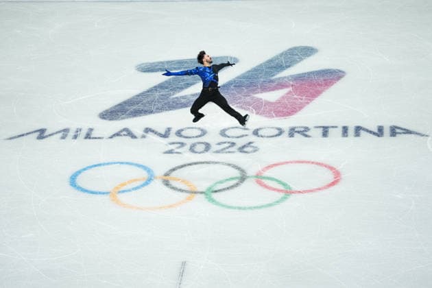 Milano Cortina 2026 Winter Olympics MILAN, ITALY - FEBRUARY 7: French athlete Kevin Aymoz performs in the men’s artistic Figure skating, Eiskunstlauf competition at the Milano-Cortina 2026 Winter Olympic Games, Olympische Spiele, Olympia, OS in Milan, Italy, on February 7, 2026. Cemal Yurttas Anadolu Milan Italy. Editorial use only. Please get in touch for any other usage.  Copyright: x2026xAnadoluxCemalxYurttasx