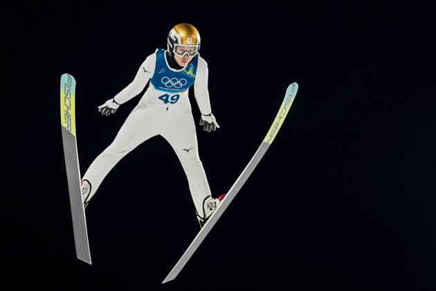 OLYMPICS - Winter Olympic Games, Olympische Spiele, Olympia, OS Milano Cortina 2026 VAL DI FIEMME,ITALY,07.FEB.26 - OLYMPICS, Ski jumping, Skispringen, Ski, nordisch - Winter Olympic Games Milano Cortina 2026, individual, normal hill, women. Image shows Nozomi Maruyama (JPN).  GEPAxpictures xMatthiasxTrinkl