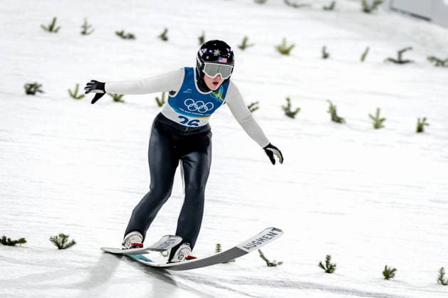OLYMPICS - Winter Olympic Games, Olympische Spiele, Olympia, OS Milano Cortina 2026 VAL DI FIEMME,ITALY,07.FEB.26 - OLYMPICS, Ski jumping, Skispringen, Ski, nordisch - Winter Olympic Games Milano Cortina 2026, individual, normal hill, women. Image shows Josie Johnson (USA).  GEPAxpictures xMatthiasxTrinkl