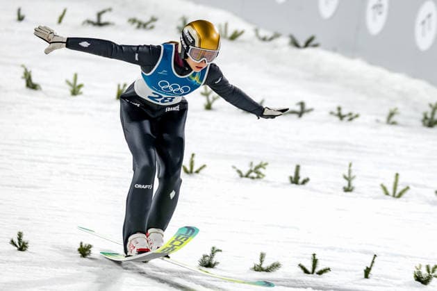 OLYMPICS - Winter Olympic Games, Olympische Spiele, Olympia, OS Milano Cortina 2026 VAL DI FIEMME,ITALY,07.FEB.26 - OLYMPICS, Ski jumping, Skispringen, Ski, nordisch - Winter Olympic Games Milano Cortina 2026, individual, normal hill, women. Image shows Josephine Pagnier (FRA).  GEPAxpictures xMatthiasxTrinkl