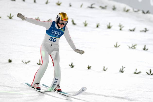 OLYMPICS - Winter Olympic Games, Olympische Spiele, Olympia, OS Milano Cortina 2026 VAL DI FIEMME,ITALY,07.FEB.26 - OLYMPICS, Ski jumping, Skispringen, Ski, nordisch - Winter Olympic Games Milano Cortina 2026, individual, normal hill, women. Image shows Natalie Eilers (CAN).  GEPAxpictures xMatthiasxTrinkl