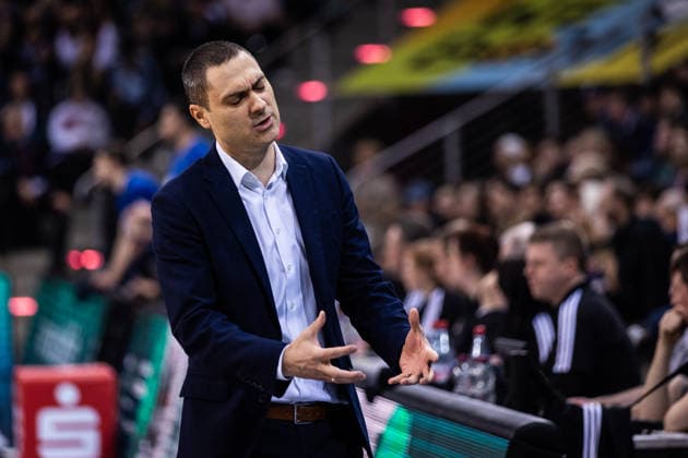 easyCredit Basketball Bundesliga, Telekom Baskets Bonn vs. Science City Jena, 07.02.2026 Marko Stankovic (Telekom Baskets Bonn Head Coach) ist nicht zufrieden -- easyCredit Basketball Bundesliga, Telekom Baskets Bonn vs. Science City Jena, 07.02.2026, Telekom Dome Bonn Copyright: xBEAUTIFULxSPORTS Derixx