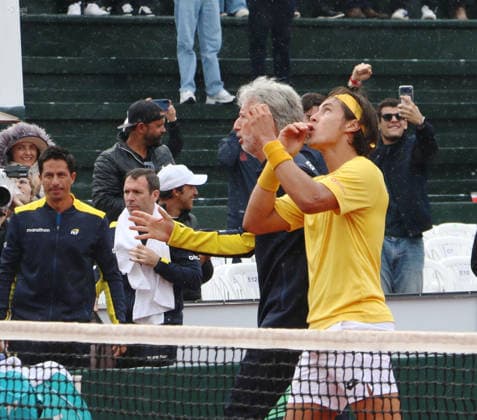 COPA DAVIS ECUADOR VS AUSTRALIA Quito, sabado 7de febrero del 2026 Copa Davis, primera ronda de clasificacion entre Ecuador vs. Australia, en el Quito Tenis Golf Club. Ãlvaro Guillen (ECU) vs Rinky Hijikata (BRA) Fotos : API Rolando Enriquez Quito Pichincha Ecuador Copyright: xROLANDOxENRIQUEZx