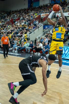Stefan Smith (MHP RIESEN Ludwigsburg, 03), GER, MHP Riesen vs. BMA365 Bamberg Baskets, Basketball Bundesliga, easycredit BBL, 19. Spieltag, Spielzeit 2025 2026, 07.02.2026, GER, MHP Riesen vs. BMA365 Bamberg Baskets, Basketball Bundesliga, easycredit BBL, 19. Spieltag, Spielzeit 2025 2026, 07.02.2026 Ludwigsburg Copyright: xEibner-Pressefoto SaschaxWaltherx EP_EER