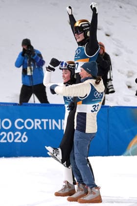 Pn Predazzo 07 02 2026 - Olimpiadi Milano Cortina 2026 Ski jumping, Skispringen, Ski, nordisch women™s normal hill Individual foto Image nella foto: Anna Odine Stroem-Nika Prevc-Nozomi Maruyama 
