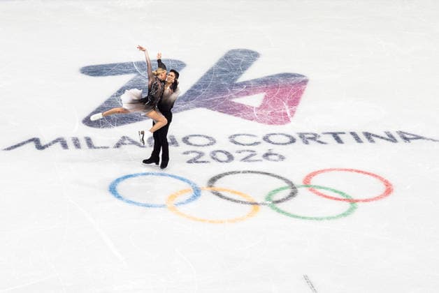 2026-02-07 - Milano Cortina 2026 Winter Olympics Figure skating, Eiskunstlauf Team Event MILAN, ITALY - FEBRUARY 7: Marjorie Lajoei, Zachary Lagha of Canada performing in the Figure Skating Team Event Ice Dance - Free Dance during the Milano Cortina 2026 Winter Olympics at the Milano Ice Skating Arena on February 7, 2026 in Milan, Italy Milan Milano Ice Skating Arena Italy Content not available for redistribution in The Netherlands directly or indirectly through any third parties. Copyright: xAndrexWeeningx