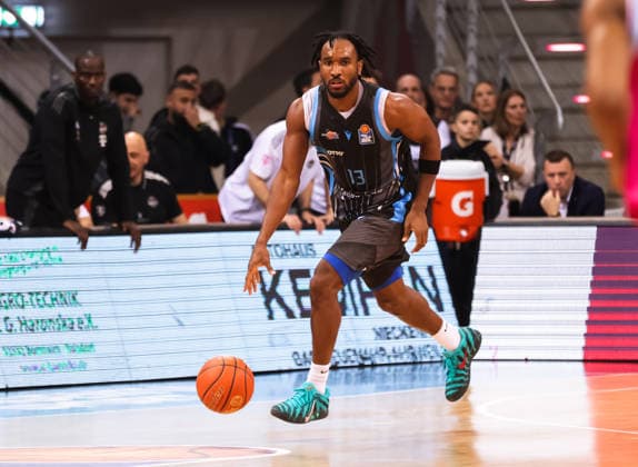 Keith Braxton Jr. (Jena), Telekom Baskets Bonn vs Science City Jena, easyCredit BBL, 19. Spieltag, Telekom Dome Bonn, 07.02.2026.